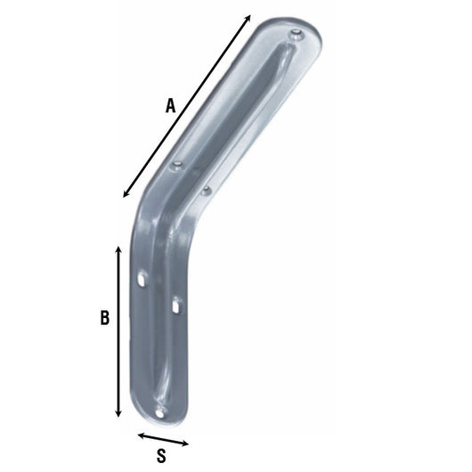 REGGIMENSOLA ACCIAIO 2522 BIANCO 350 MM- 10,0 pz