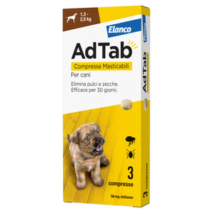 ADTAB COMPRESSE MASTICABILI PER CANI 1,3 - 2,5 KG- 1,0 pz