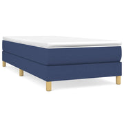Letto singolo | Letto per adulti | Struttura Letto a Rete a Molle Blu 90x200 cm in Tessuto