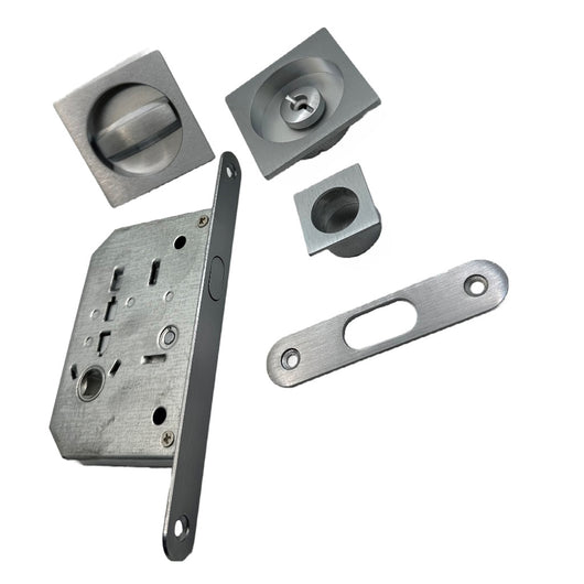 KIT QUADRO PORTA SCORR NICCHIA 50 MM CROM SAT- 1,0 pz