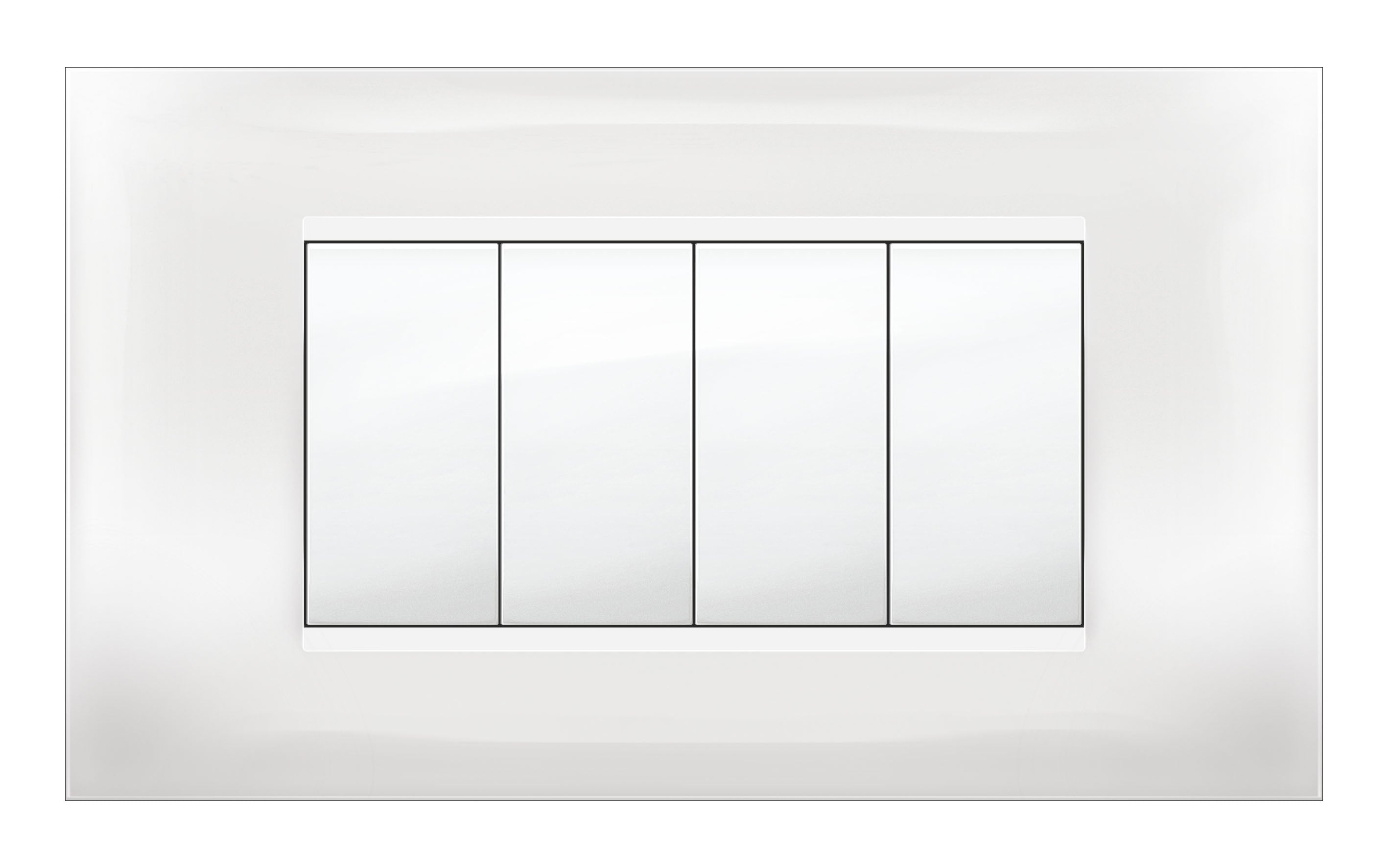 PLACCA MIVIDA PLANA BIANCO 4P- 1,0 pz