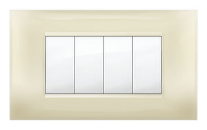 PLACCA MIVIDA PLANA AVORIO 4P- 1,0 pz