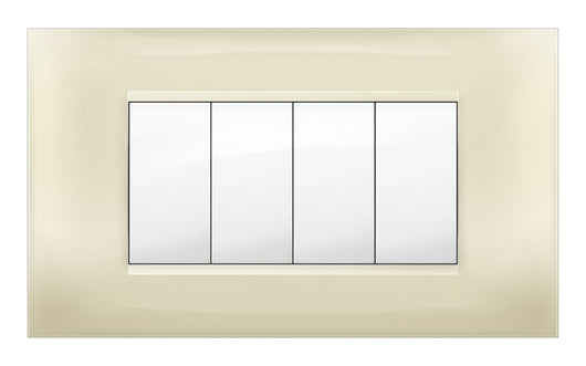 PLACCA MIVIDA PLANA AVORIO 4P- 1,0 pz