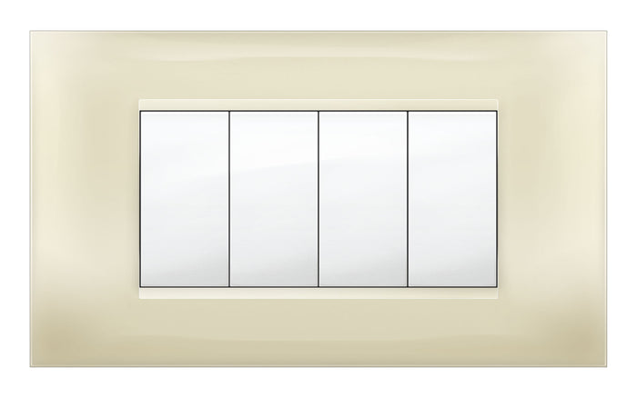 PLACCA MIVIDA PLANA AVORIO 4P- 1,0 pz