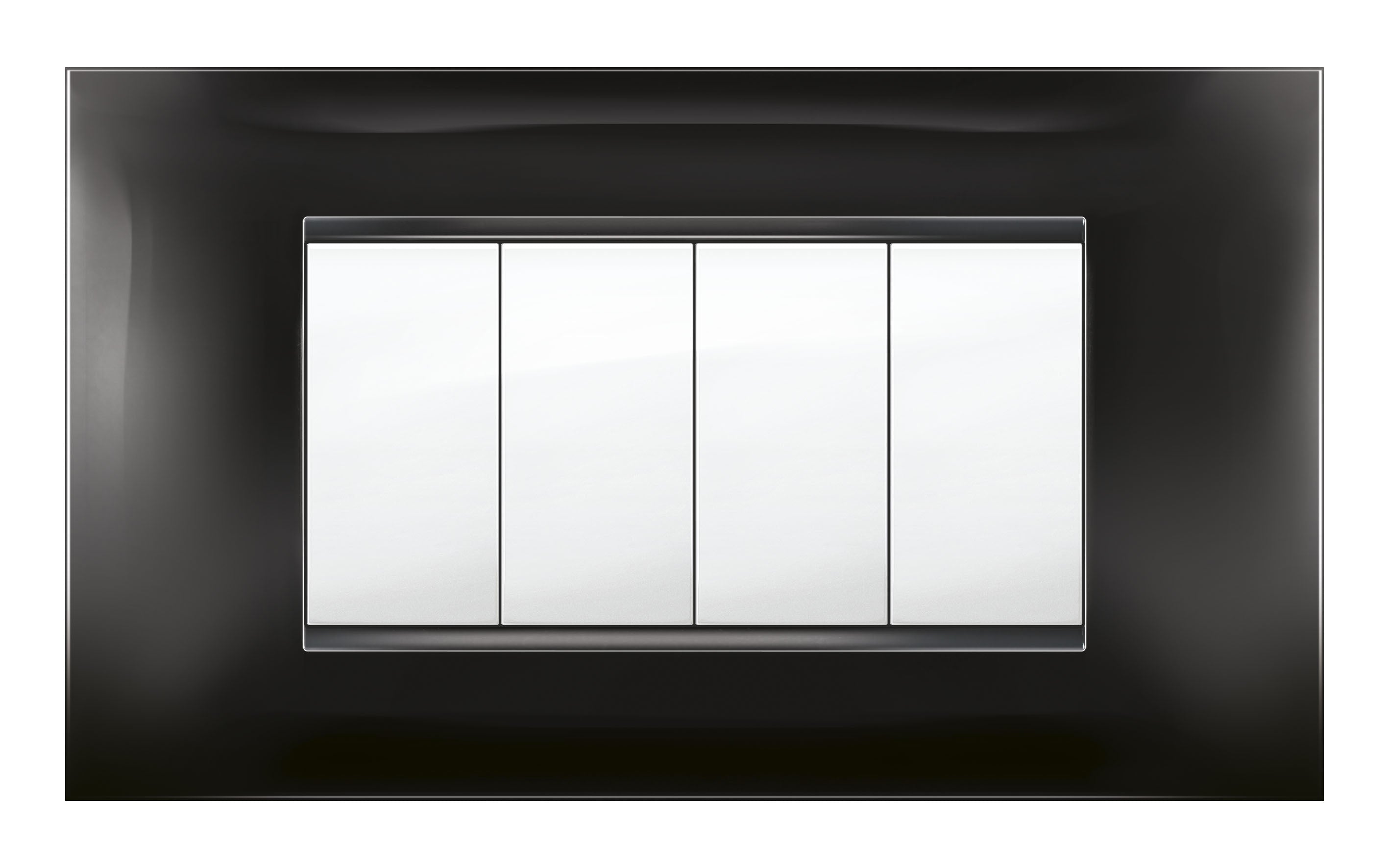 PLACCA MIVIDA PLANA NERO  4P- 1,0 pz