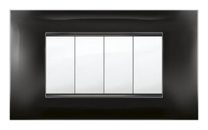 PLACCA MIVIDA PLANA NERO  4P- 1,0 pz