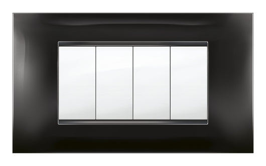 PLACCA MIVIDA PLANA NERO  4P- 1,0 pz