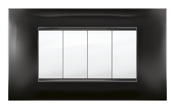 PLACCA MIVIDA PLANA NERO  4P- 1,0 pz