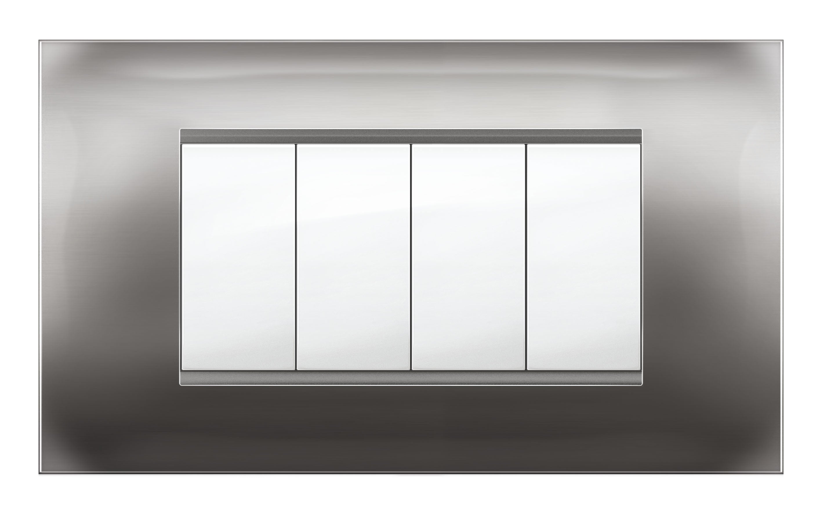 PLACCA MIVIDA PLANA ALLUMINIO NOTTE 4P- 1,0 pz