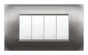 PLACCA MIVIDA PLANA ALLUMINIO NOTTE 4P- 1,0 pz