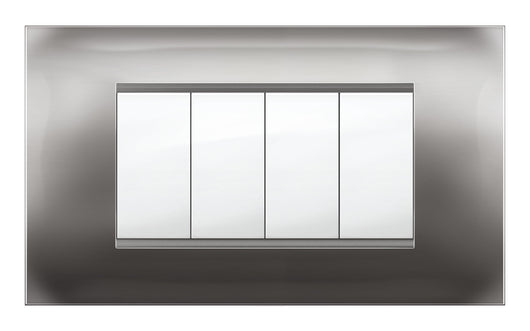 PLACCA MIVIDA PLANA ALLUMINIO NOTTE 4P- 1,0 pz