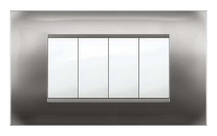 PLACCA MIVIDA PLANA ALLUMINIO NOTTE 4P- 1,0 pz