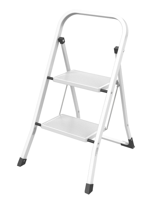 C SGABELLO SALVASPAZIO ACCIAO 2 GRADINI S/PED- 1,0 pz