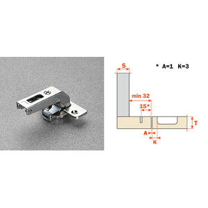 SALICE CERNIERA CONTROCOLLO C2ABN99 CORTA- 25,0 pz
