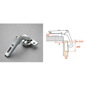 SALICE CERNIERA ANGOLARI C2AYA99 APERTURA 70- 25,0 pz