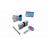 SECUREMME CILINDRO K1 5CH+1C 30+60 CROMO SAT- 1,0 pz