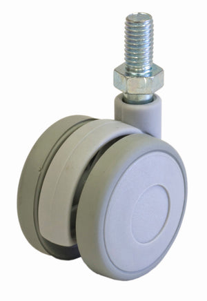 BL RUOTA PER MOBILE D.40 MM PERNO GRIGIO 2 PZ- 4,0 blister