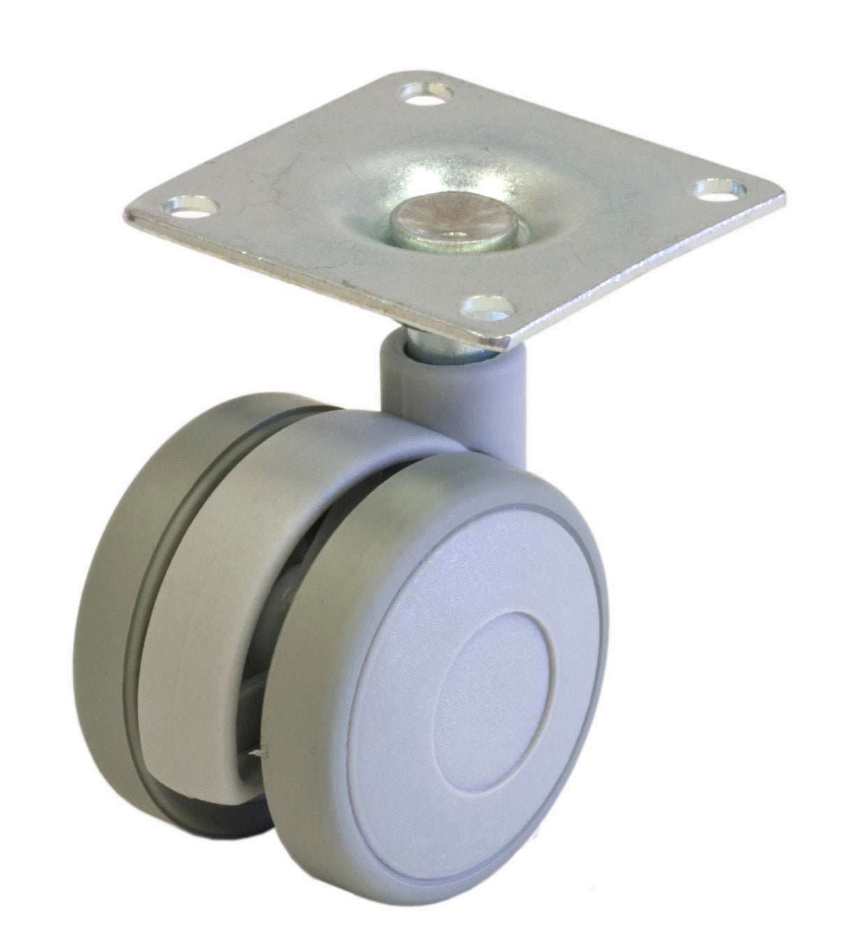 BL RUOTA PER MOBILE D.40 MM PIASTRA GRIGIO 2 PZ- 4,0 blister