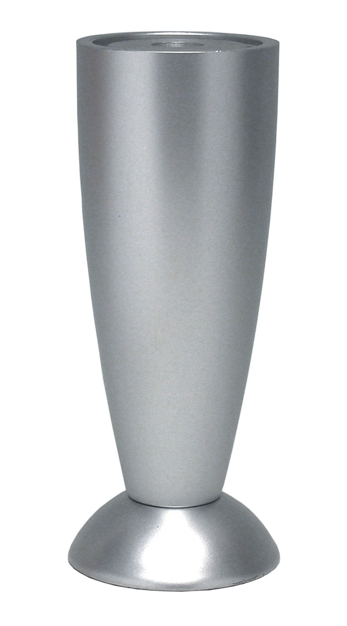 PIEDINO REGOLABILE ABS 120 MM B0229 ALLUMINIO- GS PLAST- 5,0 pz