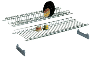 MENSOLA COLAPIATTI ACCIAIO CROM C/SUPP 56 CM- 6,0 coppie