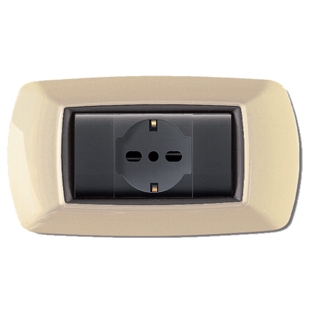 PLACCA LIFE LIVING PLAST AVORIO 4P- ELETTROCANALI- 1,0 pz