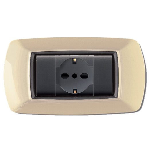 PLACCA LIFE LIVING PLAST AVORIO 4P- ELETTROCANALI- 1,0 pz