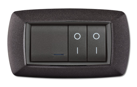 PLACCA LIFE LIVING PLAST GRIGIO NOTTE VULCAN 4P- ELETTROCANALI- 1,0 pz