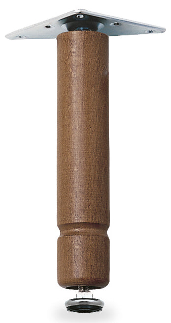 BL PIEDINO REGOLABILE LEGNO 200 MM NOCE 4 PZ- 2,0 blister