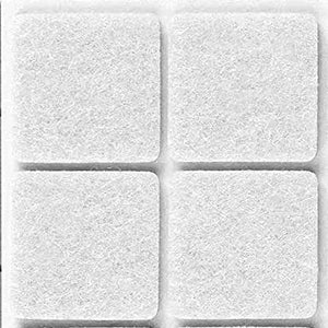 FELTRINO ADESIVO SEDIA BIANCO  25X 35 MM CF 6 PZ**- 50,0 confezione