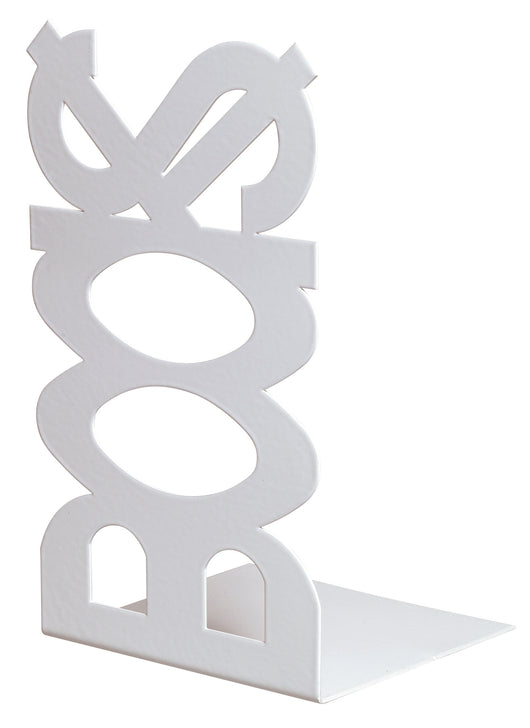 FERMALIBRO IN ACCIAIO BOOKS BIANCO- BOLIS ITALIA- 10,0 pz