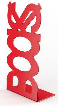 FERMALIBRO IN ACCIAIO BOOKS ROSSO- BOLIS ITALIA- 10,0 pz