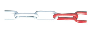 CATENA ACCIAIO BIANCO ROSSO D 5 MM DA 25 M- 25,0 ml