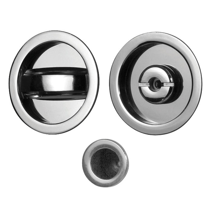 KIT PORTA SCORR NICCHIA D 48 MM C/NOTT CROMO- 1,0 pz