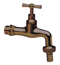 RUBINETTO OTTONE ANTICATO C/PORTAGOMMA D 1/2- RUBINETTERIE ASSOCIATE- 2,0 pz