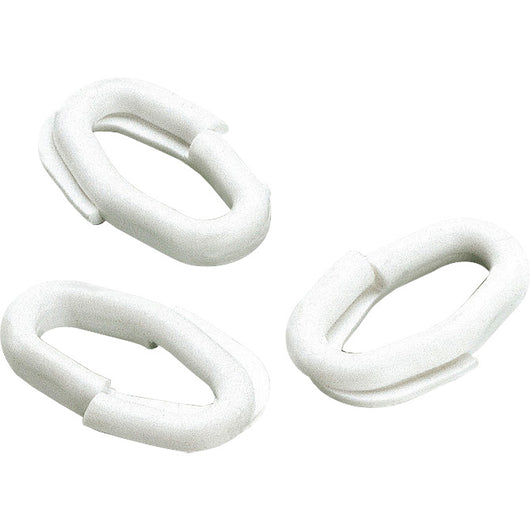ANELLO GIUNZIONE P/CATENA PLASTICA D 8 BIANCO- 50,0 pz