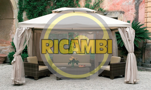 C SET 4 TELI MOSCHIERA P/GAZEBO SAHARA 3X4MT- I GIARDINI DEL RE- 1,0 confezione