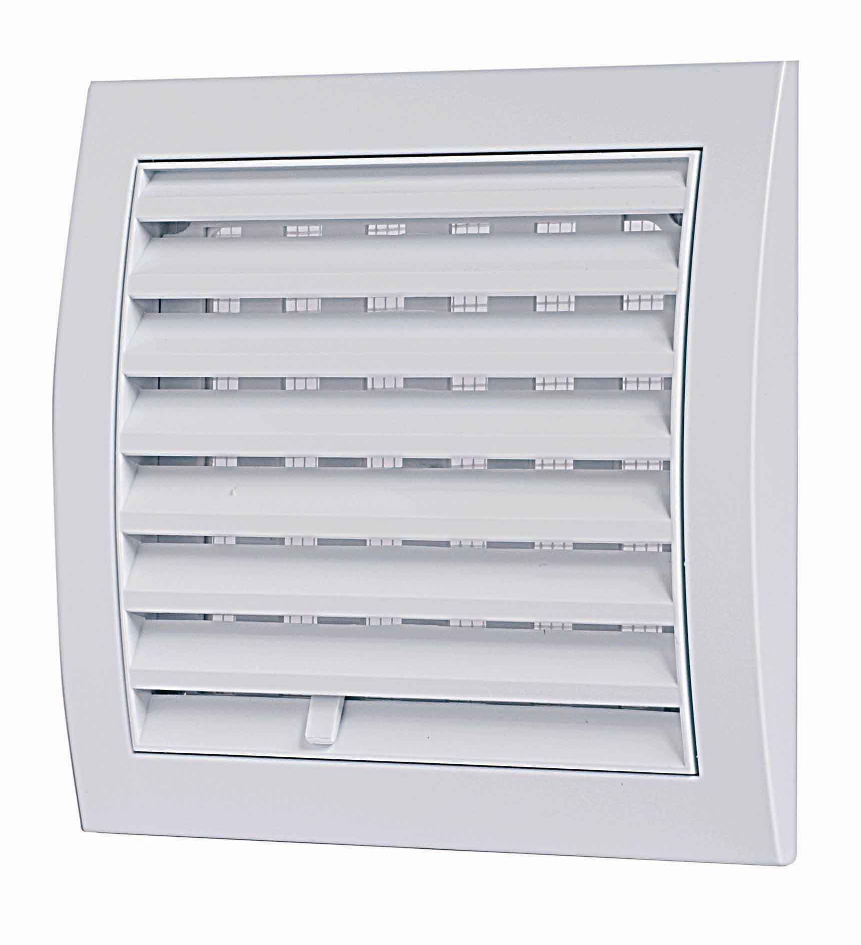 GRIGLIA AERAZIONE ABS C/CHIUSURA E RETE 150X150- 5,0 pz