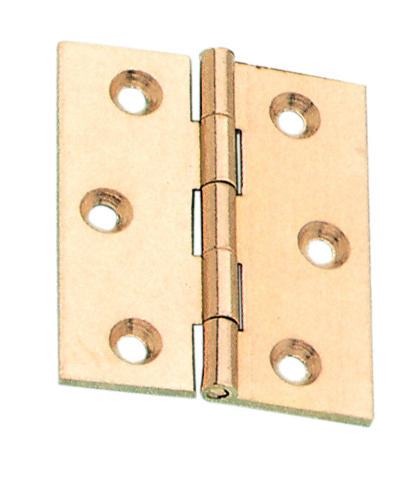 BL CERNIERA FRESATA PIANA OTTONE SAT 50X40 MM 2 PZ- MARIVA- 6,0 blister