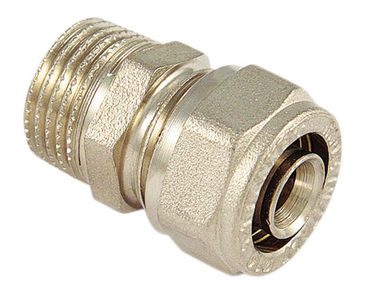 RACCORDO DIRITTO M.20X1/2 P/MULTISTRATO- TIEMME- 5,0 pz