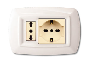 TONDO PLACCA MAGIC PLAST SCHUKO+MODULO BIA- ELETTROCANALI- 10,0 pz