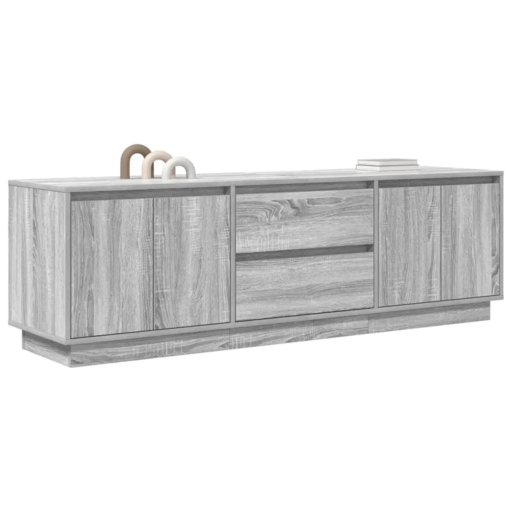 Mobile Porta TV con Luci LED Grigio Sonoma 160,5x41x50 cm 3328431