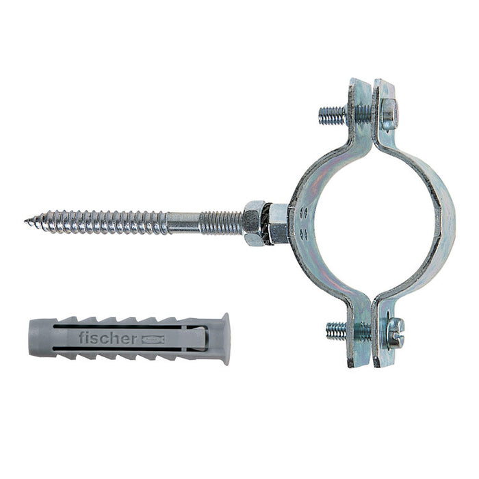 FISCHER COLLARE P/TUBI CPT 3/8 C/VITE E TASSELLO- FISCHER ITALIA- 100,0 pz