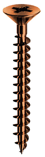 SC VITI PER LEGNO BRONZATE TP  5 X80 (PZ. 10)*- MUSTAD- 5,0 pz