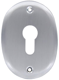 BOCCHETTA PROFILO EUROPEO F0232 C/FORI CROMO SAT- 2,0 pz