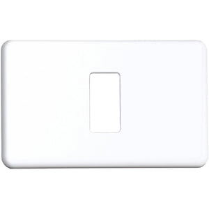 BL COPRINTERRUTTORE PLASTICA 1P BIANCO 2 PZ*- MINUMET- 6,0 blister