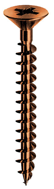 SC VITI PER LEGNO BRONZATE TP  4 X25  (PZ. 30)*- MUSTAD- 5,0 pz