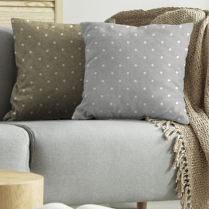 CUSCINO TULIPANO CM.57X57 POIS TORTORA 1808- 4,0 pz