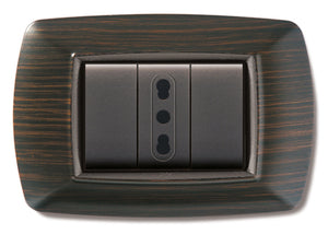 PLACCA LIFE LIVING PLAST WENGE 3P- ELETTROCANALI- 10,0 pz