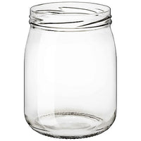 BARATTOLO IN VETRO  580 CC BOCCA D 82 MM- 15,0 pz