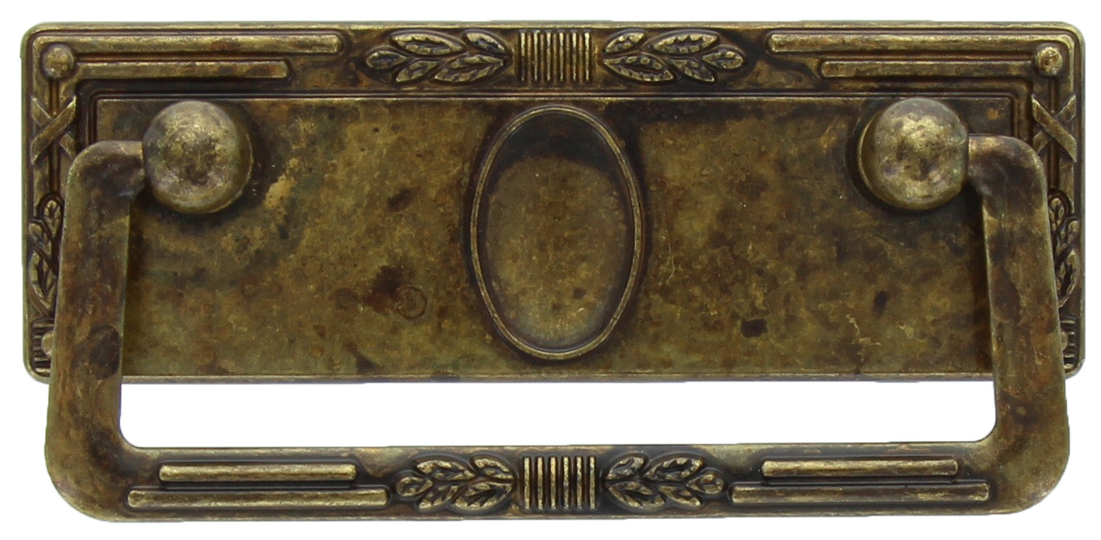 BL MANIGLIA 06060 97X45 MM  P.P.OTTONE ANTICATO- 5,0 blister